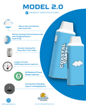 Load image into Gallery viewer, THC Disposable Coastal Carts 2.0 THCA + THCP + D8