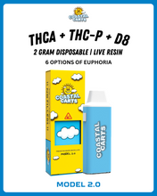 Load image into Gallery viewer, THC Disposable Coastal Carts 2.0 THCA + THCP + D8
