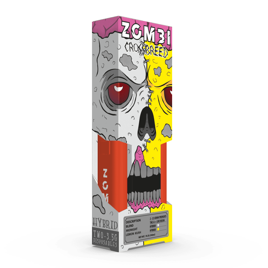 Zombi Crossbreeds THCA Disposable 3.5 Gram 2 pack